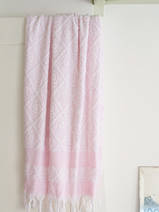 serviette rose clair