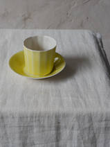 coffee set blanc/jaune