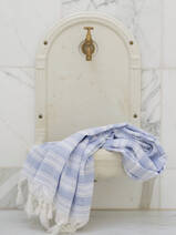 asciugamano hammam - pareo blu lavanda