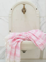 asciugamano hammam - pareo rosa sorbetto