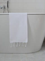 hammam towel plain white