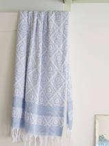 towel blue