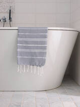 hammam towel grey/white