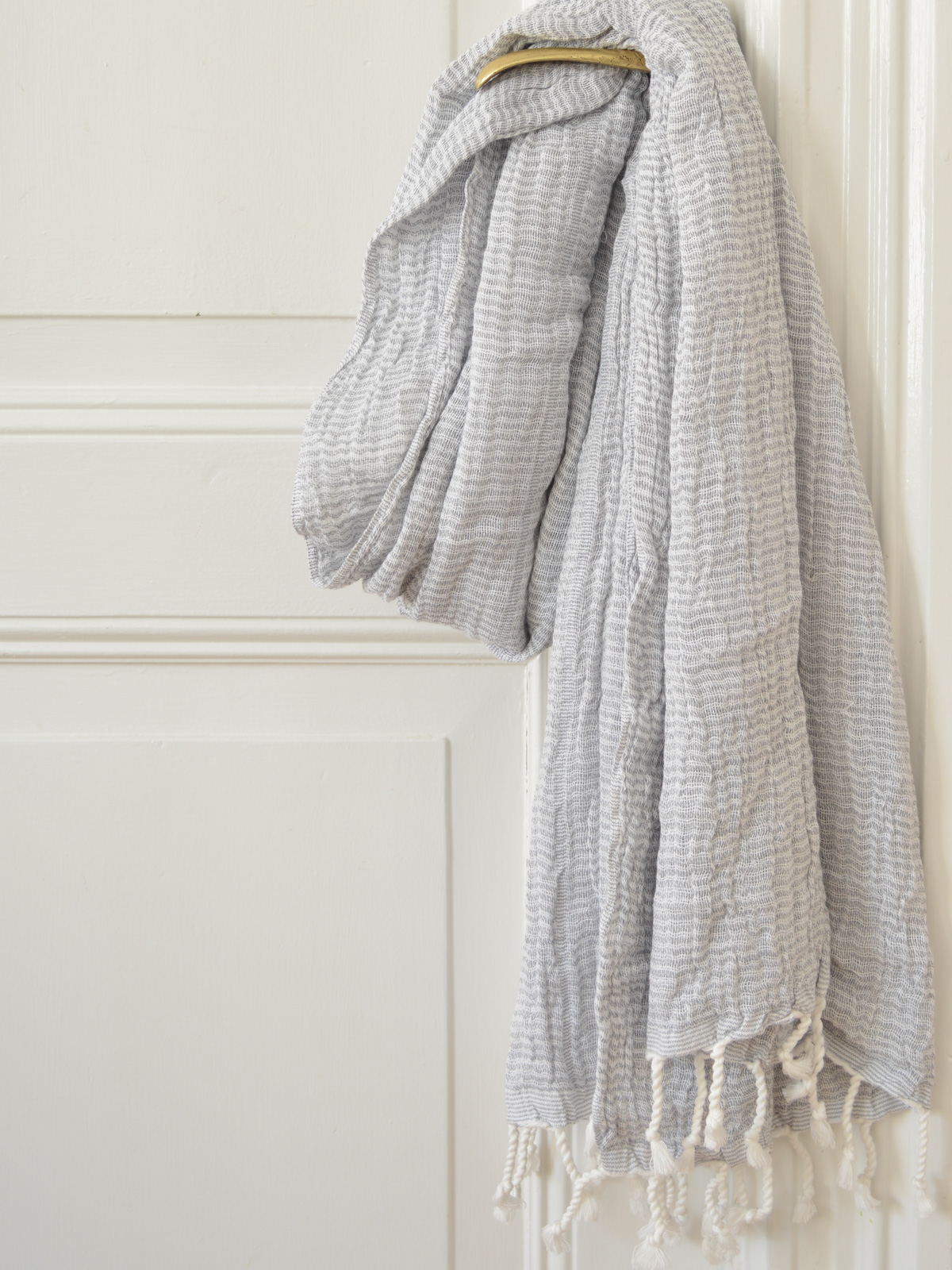 hammam towel double layered grey