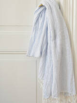 hammam towel double layered light blue