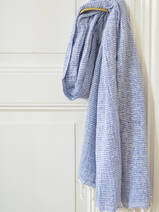 hammam towel double layered greek blue