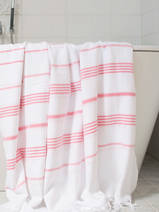 hammam towel white/candy pink