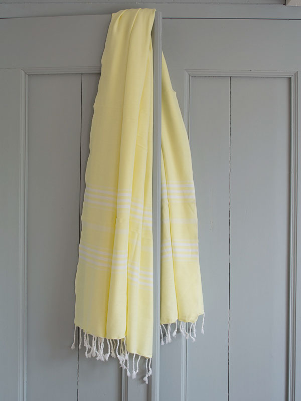 hammam towel lemon yellow