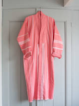 hammam bathrobe size XS/S, coral red