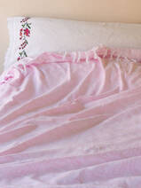 couvre-lit d'été rose 