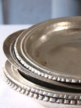 old plate of tinned copper 31-35cm
