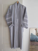 hammam bathrobe size XS/S, grey
