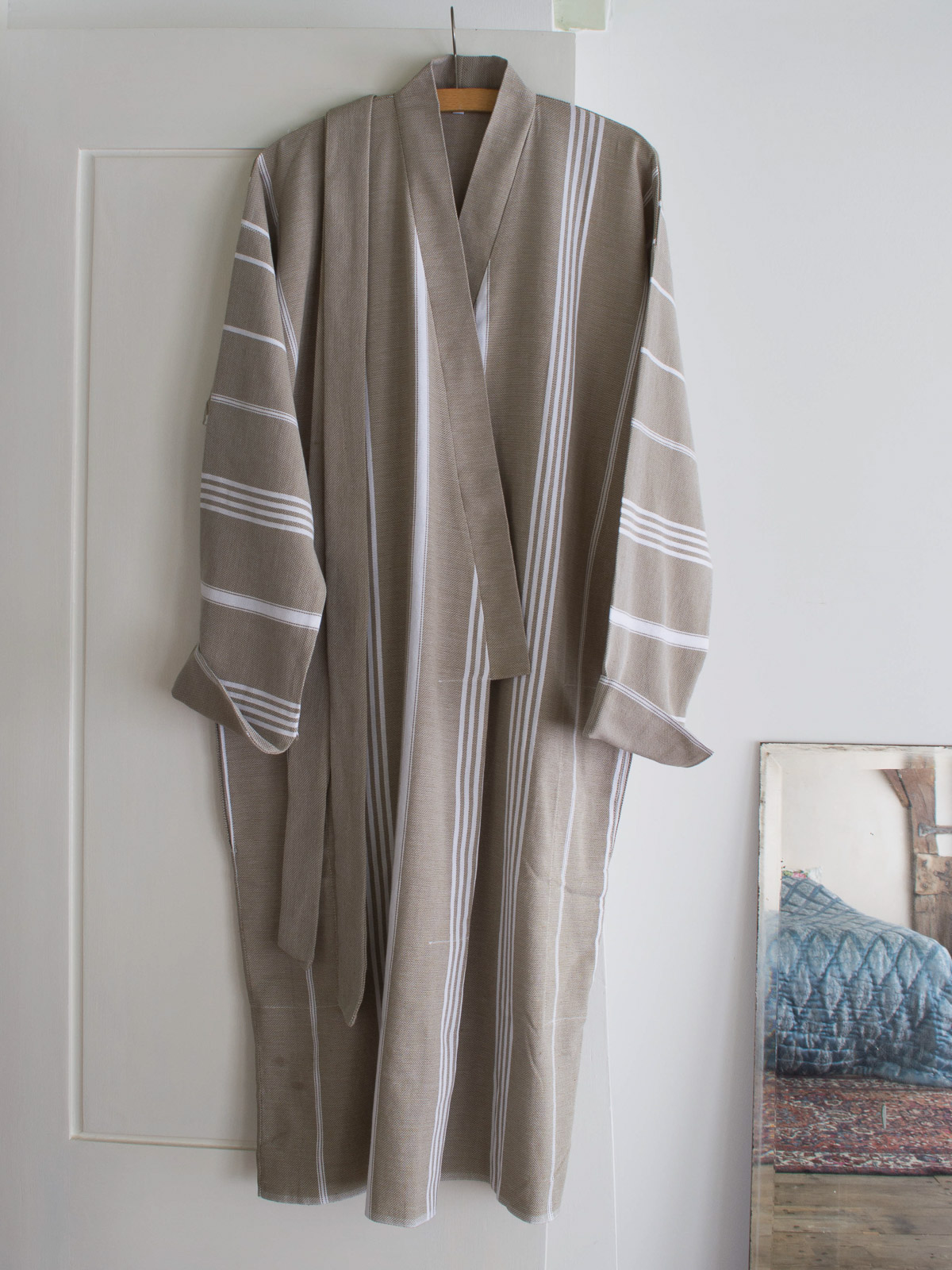 hammam bathrobe size M, olive green