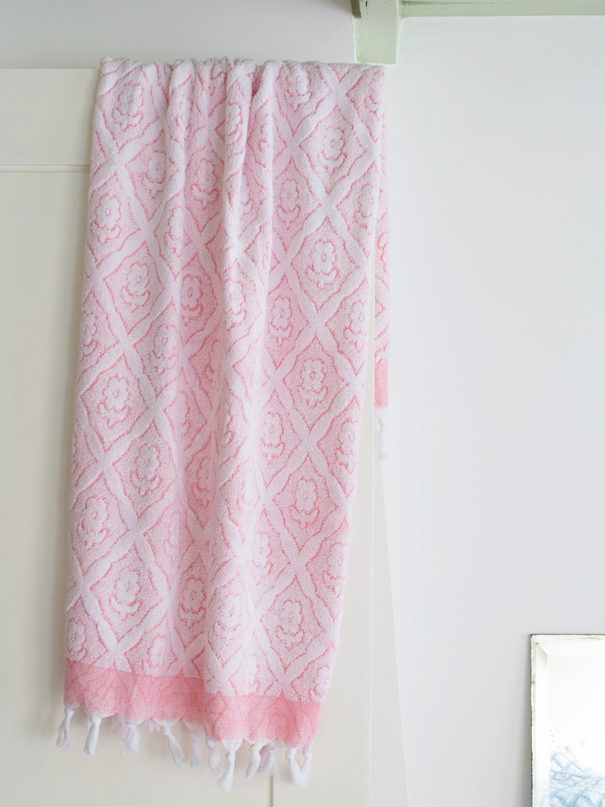 asciugamano rosa confetto