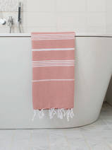hammam towel copper/white