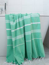 asciugamano hammam giada/bianco