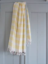 hammam towel checkered yellow