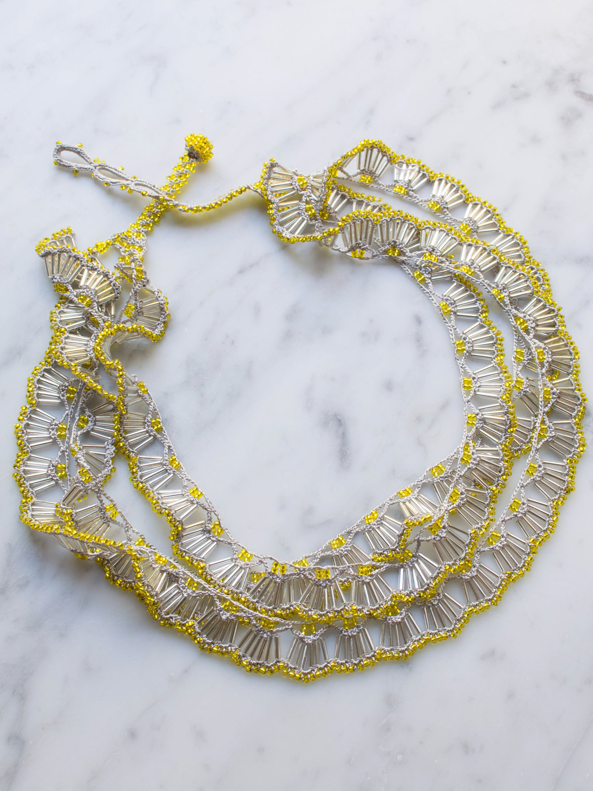 crocheted necklace Lucent