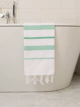 hammam towel white/jade