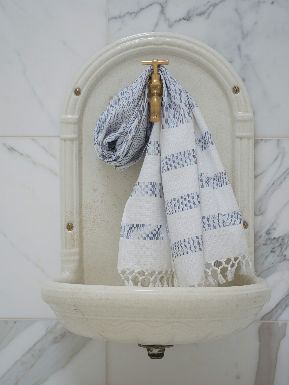 handdoek grijsblauw