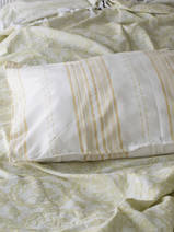 pillowcase mustard striped
