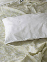 pillowcase White ribbed stripes 