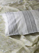 pillowcase,  black striped 