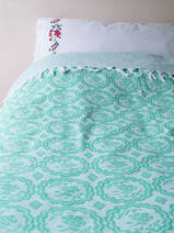 couvre-lit d'été jade