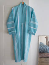 hammam bathrobe size XS/S, aqua