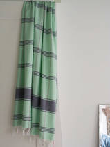 hammam towel checkered fresh green/dark blue