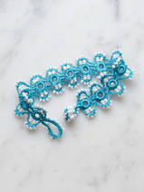 crocheted bracelet Marguerite
