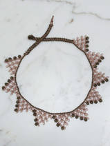 crocheted necklace Oya