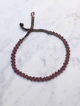 crocheted necklace Twigs