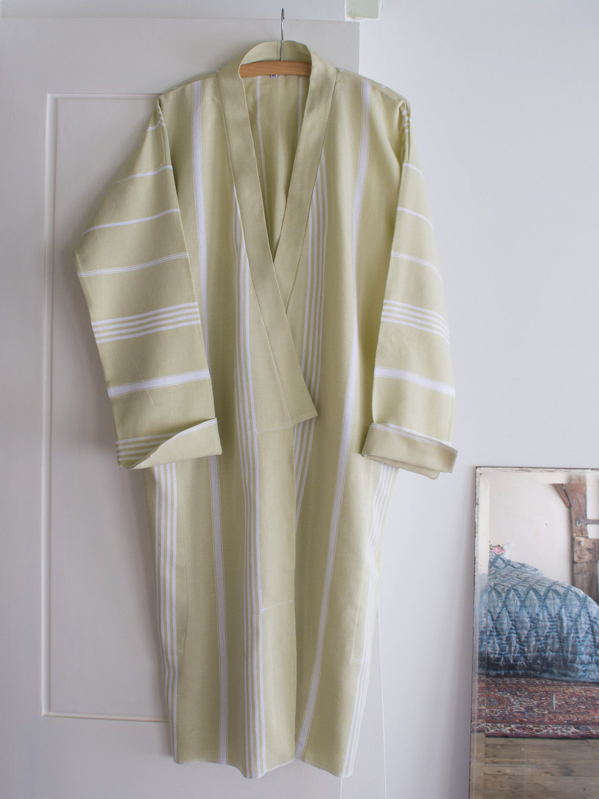 hammam bathrobe size M, linden green