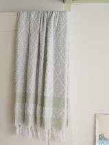 towel sage green