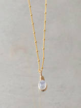 necklace Wire small moonstone