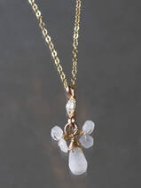 necklace Small Cluster moonstone