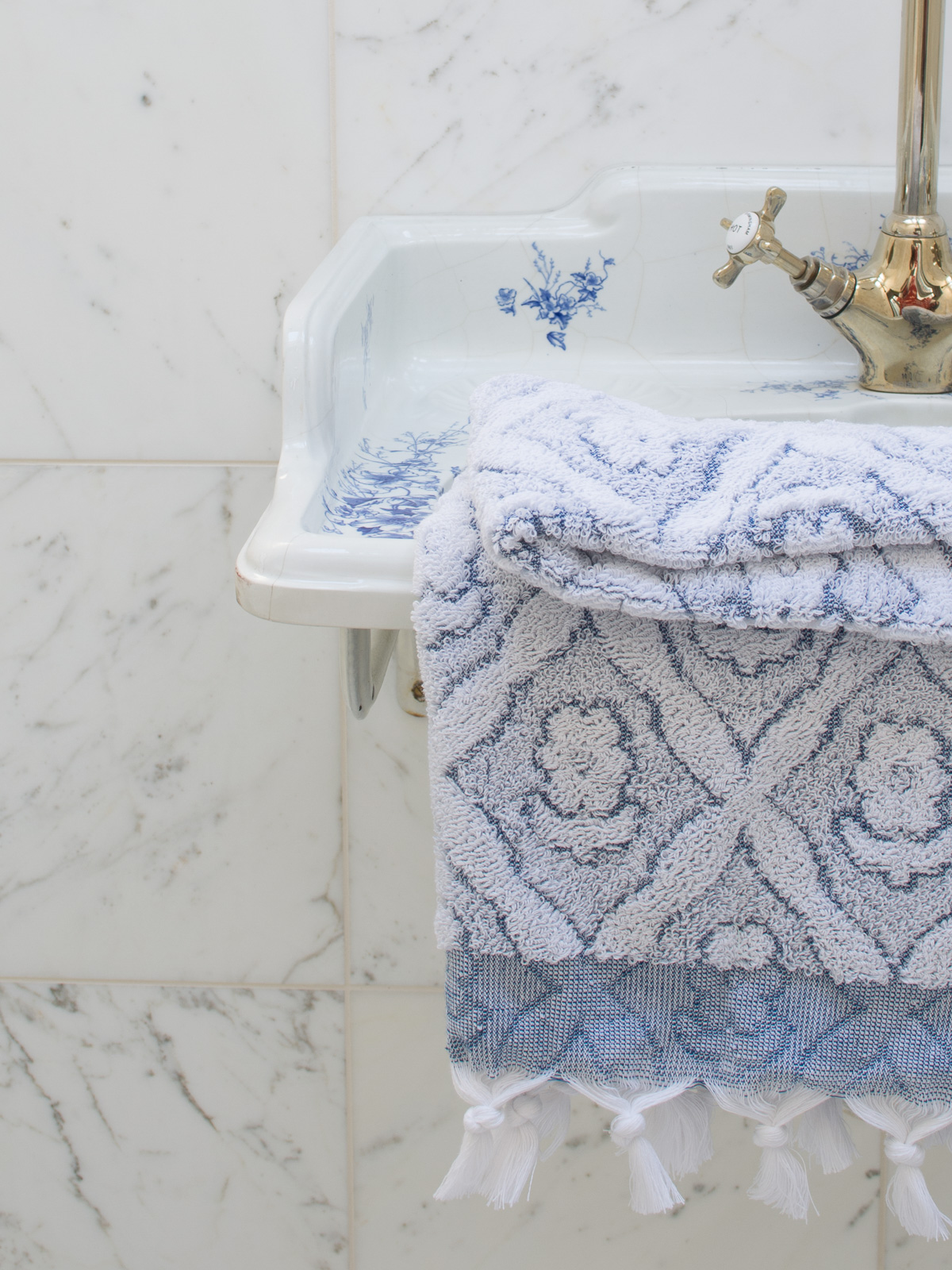 handdoek marineblauw