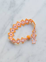 crocheted bracelet Daisy 