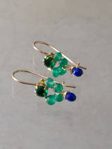 earrings Dancer green opal