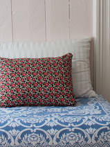 coussin 50x35 cm roses rouge