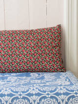 coussin 100x50 cm roses rouge