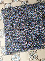 loungekussen 120x80 cm blauwe madeliefjes