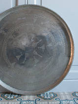 vintage tray with decoration approx. 85 cm