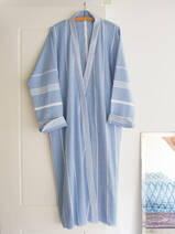 hammam bathrobe size L, blue