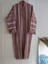 hammam bathrobe size M, chocolate brown