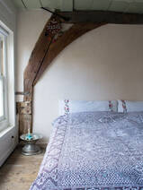 couvre-lit à motif floral Mozaik, aubergine