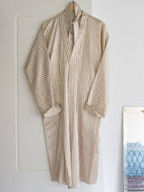 elegant striped dressing gown S