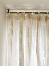 striped curtain  in Mediterranean style