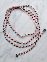 gehäkelter Halskette Long Wrap Stripes